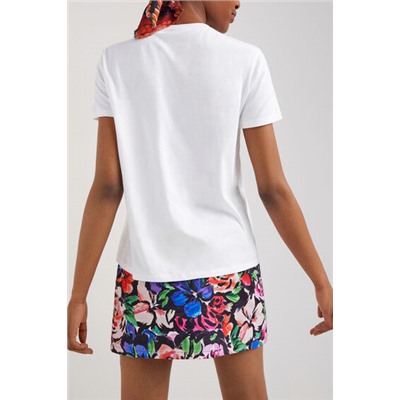 Camiseta arty floral
