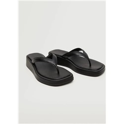 Sandalia tiras plataforma  -  Mujer | MANGO OUTLET Melilla