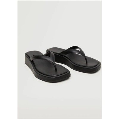 Sandalia tiras plataforma  -  Mujer | MANGO OUTLET Melilla