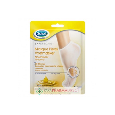 Scholl Masque Pieds Nourrissant Huile Argan 1 paire