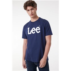 Lee, Regular Fit Normal Kesim Bisiklet Yaka %100 Pamuk Kırmızı Erkek T-shirt