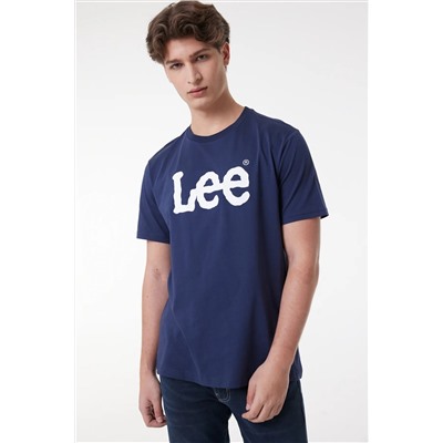 Lee, Regular Fit Normal Kesim Bisiklet Yaka %100 Pamuk Kırmızı Erkek T-shirt