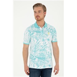 Erkek Regular Fit Polo Yaka Mint Tişört