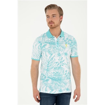 Erkek Regular Fit Polo Yaka Mint Tişört