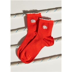 Kurze Socken für Mädchen mit maritimem Motiv