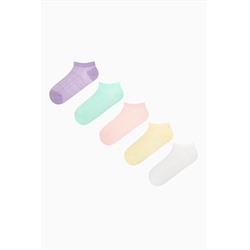 Penti, Multicolored Pembe Mavi Zigzag 5li Patik Çorap