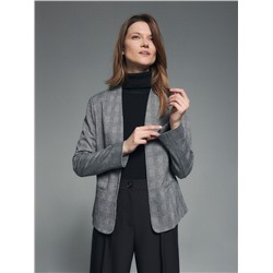 Karierter Blazer aus Jersey