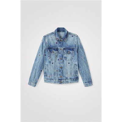 Chaqueta vaquera slim mandalas