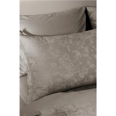 Avril King Size Baskılı - 300TC Saten Nevresim Takımı - Taş