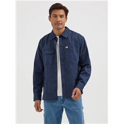 Men's Relaxed Fit Workwear Solid Overshirt