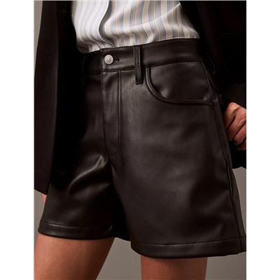90s Faux Leather Shorts