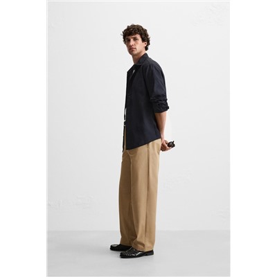 PANTALÓN ALGODÓN - LINO PLIEGUES