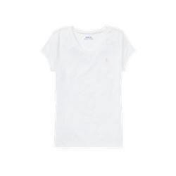 GIRLS 7-16 Cotton-Blend V-Neck T-Shirt