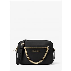 MICHAEL KORS OUTLET Jet Set Large Saffiano Leather Crossbody Bag