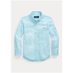 Boys 2-7 Striped Cotton Poplin Shirt