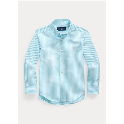 Boys 2-7 Striped Cotton Poplin Shirt