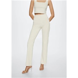 Pantalón flare aberturas -  Mujer | MANGO OUTLET Melilla