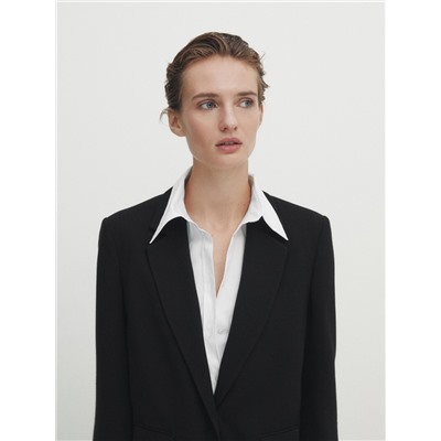 Americana traje crepe