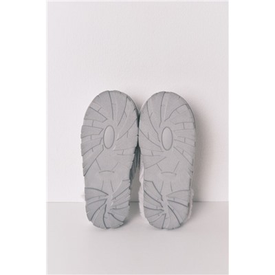 Zapatillas casa punto tricot gris