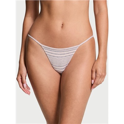 Stretch Cotton V-String Panty