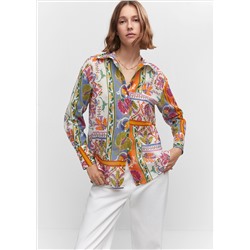 Camisa algodón estampada