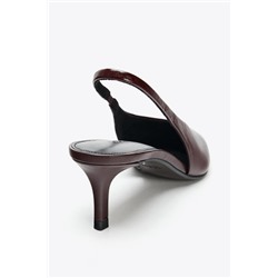 LEATHER SLINGBACK SHOES
