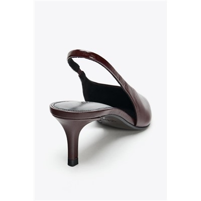 LEATHER SLINGBACK SHOES