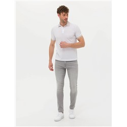 Ekru Slim Fit Polo Yaka Tişört