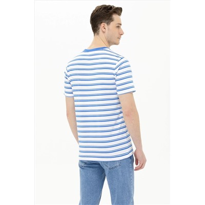Erkek Saks Polo Yaka Tişört