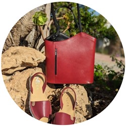 AB.Zapatos · 3202 · Granate+PELLE MOCHILA NAPA ROJO-N АКЦИЯ