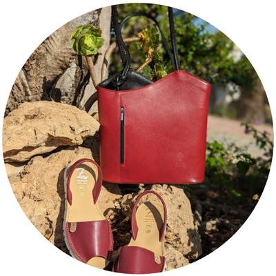 AB.Zapatos · 3202 · Granate+PELLE MOCHILA NAPA ROJO-N АКЦИЯ