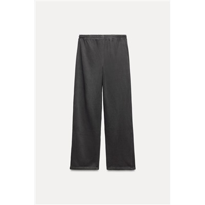 STRAIGHT PLUSH TROUSERS