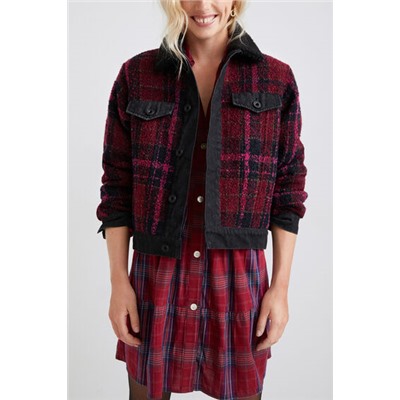 Chaqueta lana tartán