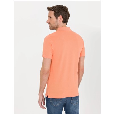 Pembe Slim Fit Polo Yaka Basic Tişört