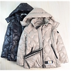 Женская стеганая толстая и тёплая куртка-пуховик  с утиным пухом KARL LAGERFEL*D ОРИГИНАЛ! 😎