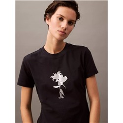 Floral Graphic Slim Fit T-Shirt