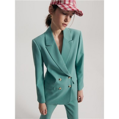 Doppelreihiger Blazer aus Viskosemischung