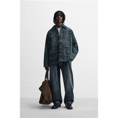 CAZADORA DENIM CUELLO CONTRASTE