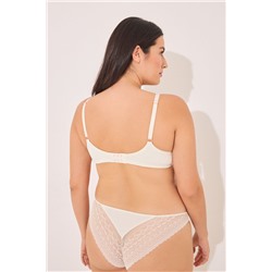 GORGEOUS Sujetador push up encaje y micro marfil