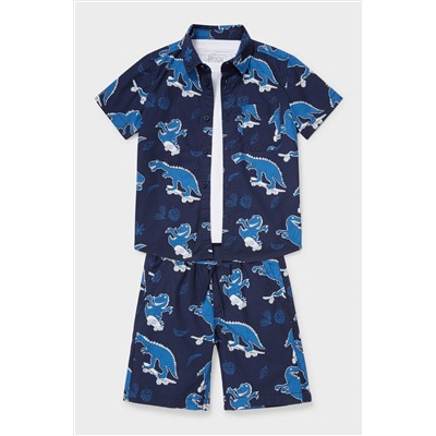 Set - Hemd, Kurzarmshirt und Shorts - Bio-Baumwolle