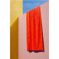 Palmie %100 Pamuk Plaj Havlusu - Turuncu - 70x150 cm
