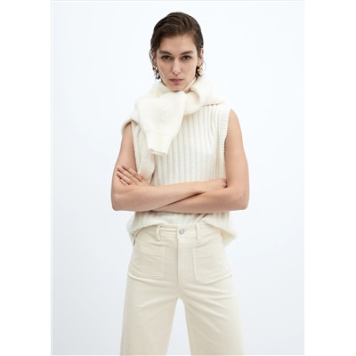 Pantalón culotte pana