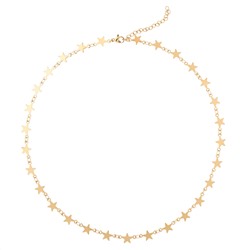 Damen Kette mit Sternchen-Anhängern