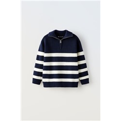 STRIPED KNIT SWEATER