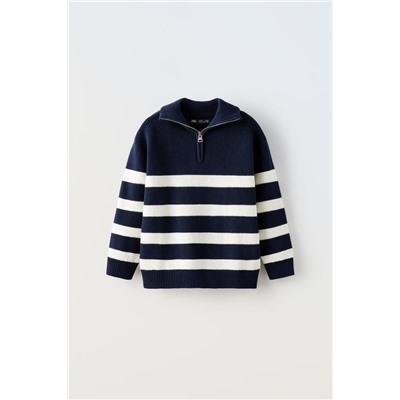 STRIPED KNIT SWEATER