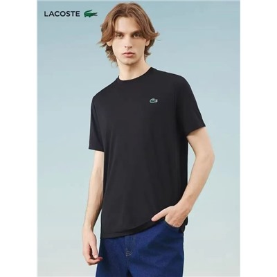Повседневная однотонная футболка LACOST*E ОРИГИНАЛ!
