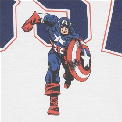 Captain America MARVEL USA Herren T-Shirt FBMTS778WHT