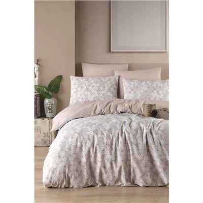 Ev & Ev Home Kolay Ütülenir Nevresim Takımı Çift Kişilik Piti Yaprak Rose Ep-028717