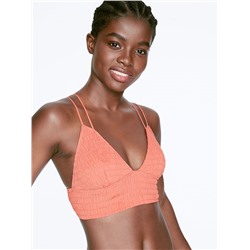 SMOCKED TRIANGLE BRALETTE