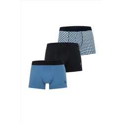 Erkek Lacivert 3'lü Boxer